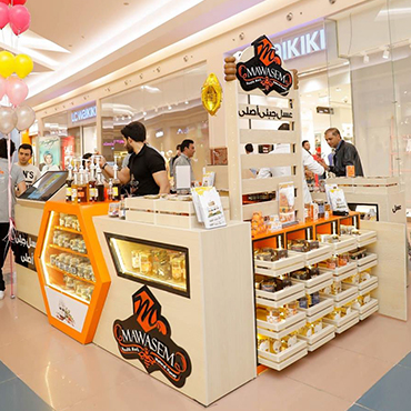 How are mall display cabinets made?