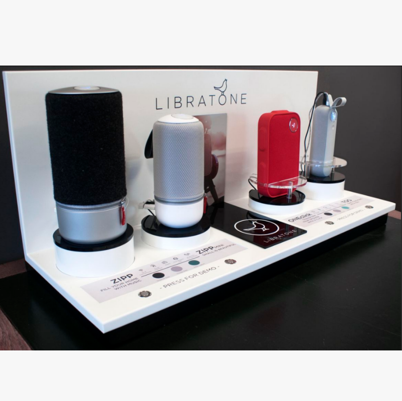 Acrylic display stand for speakers